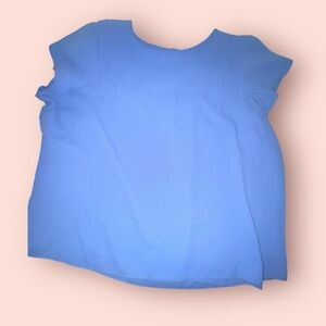 Lands' End Women's Sky Blue Blouse